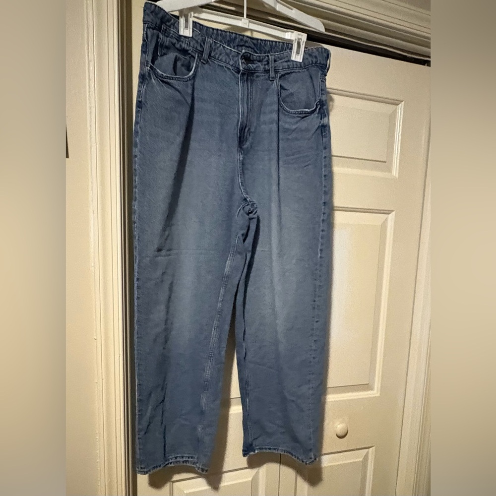 denim blue 90’s Baggy low waist jeans